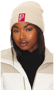 BY FAR Solid Beanie in Cream REVOLVE