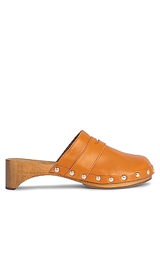 BY FAR Hans Clog in Caramel REVOLVE