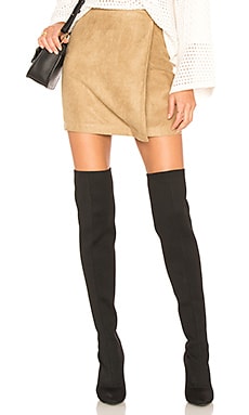 Bcbg faux 2024 suede utility skirt