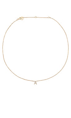 Diamond Initial Necklace BYCHARI $455 
