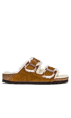 Product image of BIRKENSTOCK Arizona Shearling Sandal. Click to view full details