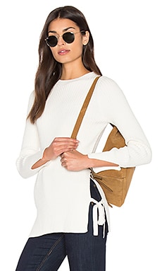 Product image of Bishop + Young Ribbed Side Tie Sweater. Click to view full details