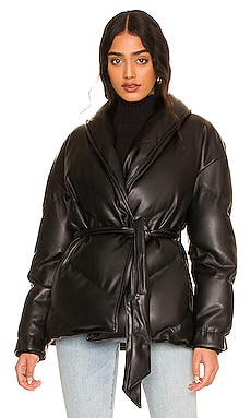 Product image of BLANKNYC Tie Waist Puffer. Click to view full details