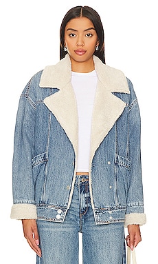 Medium Wash Hooded Sweatshirt Jean Jacket – Magnolia Boutique