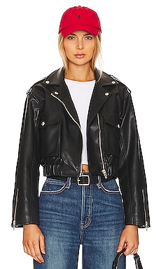 Faux Leather Moto Jacket BLANKNYC