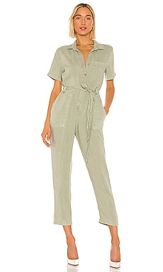 Bella Dahl Button Front Jumpsuit in Olive Grove REVOLVE