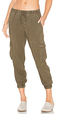 Bella Dahl Flap Cargo Jogger in Pine REVOLVE