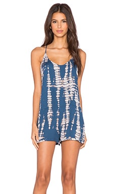 Bella Dahl Tie Racerback Romper in Moroccan Blue REVOLVE