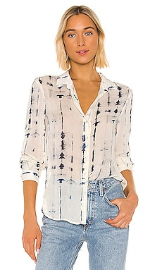 Bella Dahl Flowy Button Down Top in Indigo REVOLVE