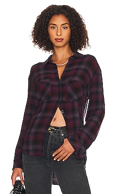 Two Pocket Flannel Shirt Bella Dahl $163 NEW