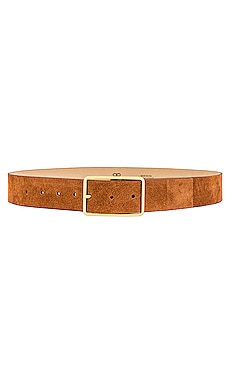 B-Low the Belt Milla Suede Belt in Cognac & Gold | REVOLVE