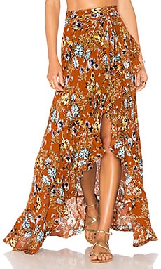 Blue Life Aura Wrap Skirt in Summer Nights | REVOLVE