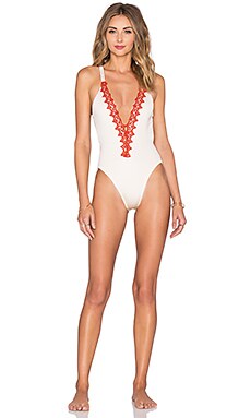 Blue Life Paradise One Piece Swimsuit in Sand Dollar REVOLVE