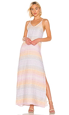 

Макси платье sunset linen - Bobi, Оранжевый, Макси
