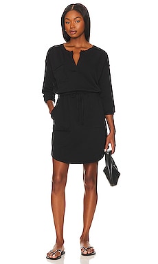 BCBGeneration Flutter Sleeve Shift Dress in Black REVOLVE