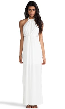 Bobi BLACK LABEL Maxi Halter Dress in Ivory | REVOLVE