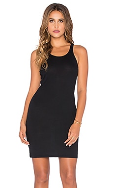 Bobi Heavy Rib Tank Dress in Black | REVOLVE