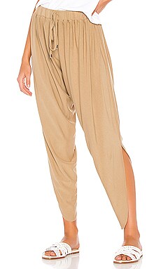 Bobi Draped Modal Jersey Jogger in Hemp