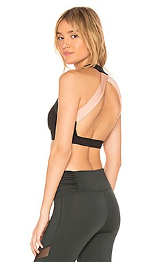 Peached Jade sports bra in black - The Upside