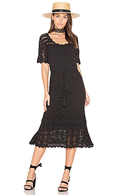 boemo Castello Crochet Dress in Black | REVOLVE