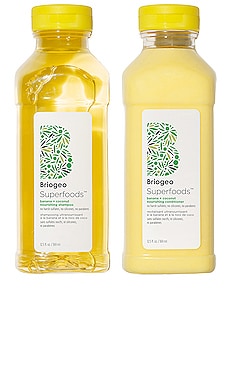 Superfoods Banana And Coconut Nourishing Shampoo And Conditioner Duo Briogeo $49 BEST SELLER