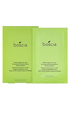 Product image of boscia Triple Hyaluronic Honeydew Moisture-Boost Gel Eye Masks 5 Pack. Click to view full details