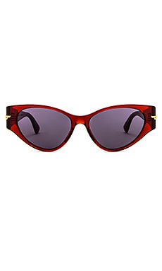 

Солнцезащитные очки cat eye - Bottega Veneta, Красный, Солнцезащитные очки