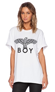 BOY London Eagle BOY Tee in White | REVOLVE