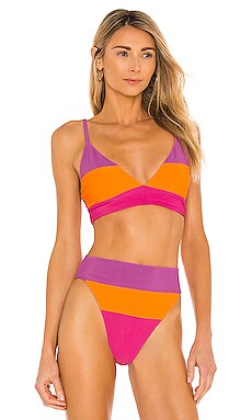 

Топ бикини riza bikini top - BEACH RIOT, Розовый, Спорт