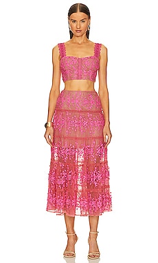 Free People Suddenly Fine Maxi Slip Dress in Daisy Combo