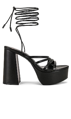 Elsa Strappy Platform Sandal BLACK SUEDE STUDIO
