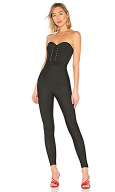 by the way. Felicia Strapless Jumpsuit in Black