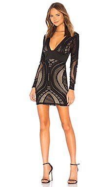 jessa deep v mini dress