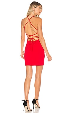 Red backless sale mini dress