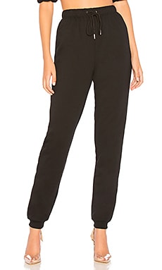 Alexander Wang Waffle Jogger Pant in Black