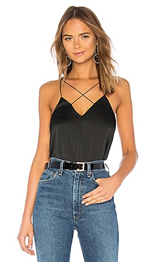 superdown Lila Strappy Tank in Black