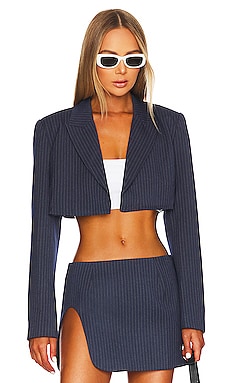 Product image of BY.DYLN Zayne Cropped Blazer. Click to view full details
