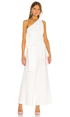 Susana Monaco Strapless Cuffed Ankle Jumpsuit in Sugar