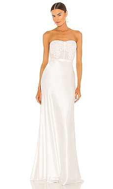 CAMI NYC Charlize Gown in White REVOLVE