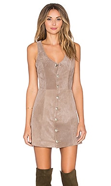 Luli Fama Cosita Buena Mini Dress in Gold Rush