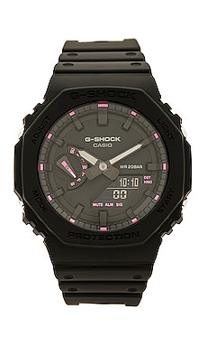 G Shock Ga2100 Pink Ribbon Series Watch in Black Pink REVOLVE