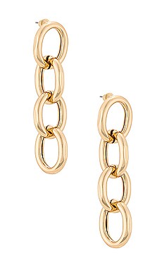 Casa Clara Elena Drop Earrings in Gold | REVOLVE