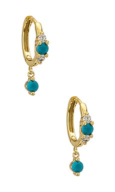 Casa Clara Madeline Earrings in Turquoise | REVOLVE