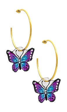 Butterfly Hoops Casa Clara $96 