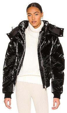 Hooded Puffer Jacket in Grey - Cordova