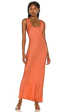 Cali Dreaming Simple Slip Dress in Guava REVOLVE