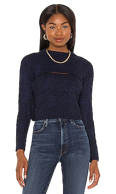 Charlize Cut-Out Sweater Central Park West $74 