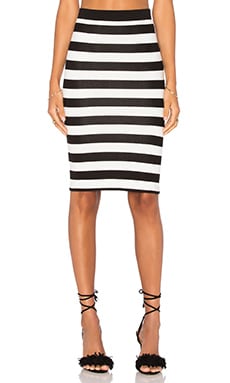 Central Park West Corfu Midi Skirt in Black & White | REVOLVE