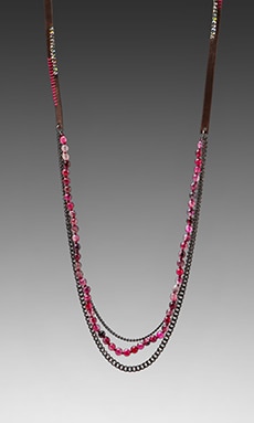 Long Chain Bead Necklace