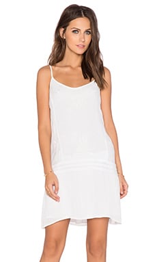 Alice + Olivia Harmony Mini Slip Dress in Off White